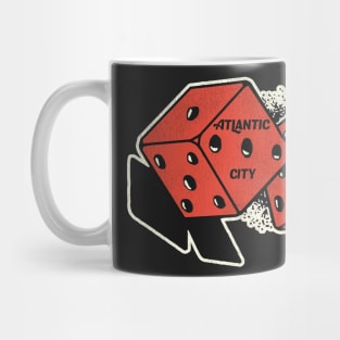 Atlantic City New Jersey Vintage Gambling Dice Mug